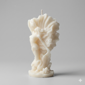 Vela Decorativa Escultura Bailarina Cisne Luxo Artística 3D