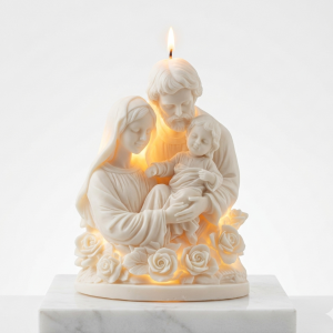 Vela Escultural Sagrada Família 🕯️